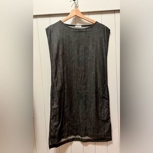 NWOT YOLOTLI Andrea Tunic Dress Size XSMALL in black denim